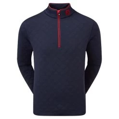 FootJoy Gents Diamond Jacquard Chill-Out Navy - Red