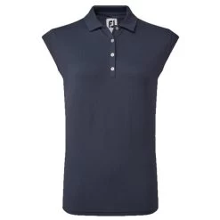 FootJoy Ladies Cap Sleeve Rib Knit Navy