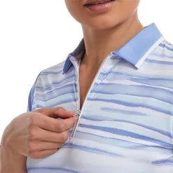 FootJoy Ladies Cap Sleeve Colour Block Lisle Violet -FootJoy P 88467FJLDSCAPSLEEVECOLOURBLOCKLISLEVIOLET 3 L