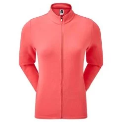 FootJoy Ladies Full-Zip Fleece Midlayer Coral
