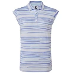 FootJoy Ladies Cap Sleeve Watercolour Print Lisle Violet