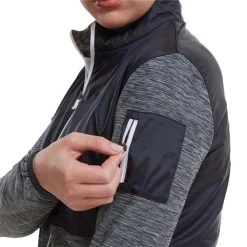 FootJoy Ladies Full-Zip Space Dye Midlayer Navy -FootJoy P 88490FJLADIESFZSPACEMIDLAYERNAVY 2 L