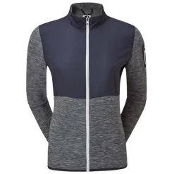 FootJoy Ladies Full-Zip Space Dye Midlayer Navy