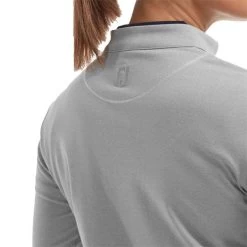 FootJoy Ladies Full-Zip Performance Midlayer Heather Grey -FootJoy P 88505FJLDSFZPERFMIDLAYERHEATHERGREY 2 L