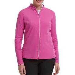 FootJoy Ladies Full-Zip Performance Midlayer Hot Pink -FootJoy P 88507FJLDSFZPERFMIDLAYERHOTPINK 3 L