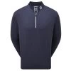 FootJoy Gents Pin Dot Chill-Out Mid-Layer Navy - White