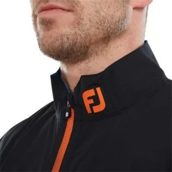 FootJoy Gents HydroLite Waterproof Jacket Black - Sapphire - Orange -FootJoy P 88801FOOTJOYJACKETBLACKSAPPHIREORANGEGENTS 4 L