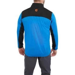 FootJoy Gents HydroKnit Waterproof Half Zip Sapphire - Black - Orange -FootJoy P 88804FOOTJOYTOPSAPPHIREBLACKORANGEGENTS 3 L