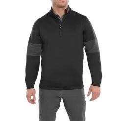 FootJoy Gents Ribbed Chill Out XP Black - Charcoal -FootJoy P 88830FJGENTSRIBBEDCHILLOUTXPBLACKCHARCOAL 2 L