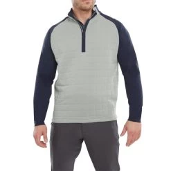 FootJoy Gents Quilted Chill Out XP Grey - Navy -FootJoy P 88837FJGENTSQUILTEDCHILLOUTXPGREYNAVY 2 L