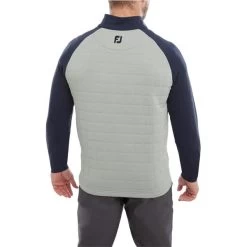 FootJoy Gents Quilted Chill Out XP Grey - Navy -FootJoy P 88837FJGENTSQUILTEDCHILLOUTXPGREYNAVY 3 L