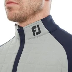 FootJoy Gents Quilted Chill Out XP Grey - Navy -FootJoy P 88837FJGENTSQUILTEDCHILLOUTXPGREYNAVY 4 L