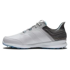 FootJoy Ladies FJ Stratos Shoes White - Grey - Ice Blue 8 FootJoy Ladies FJ Stratos Shoes White - Grey - Ice Blue -FootJoy P 90119FOOTJOYSHOESWHITEGREYBLUELADIES 2 L