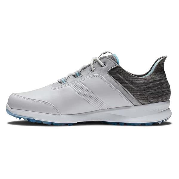 FootJoy Ladies FJ Stratos Shoes White - Grey - Ice Blue 3 FootJoy Ladies FJ Stratos Shoes White - Grey - Ice Blue - Image 3