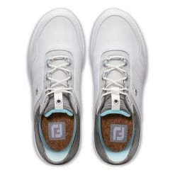 FootJoy Ladies FJ Stratos Shoes White - Grey - Ice Blue 9 FootJoy Ladies FJ Stratos Shoes White - Grey - Ice Blue -FootJoy P 90119FOOTJOYSHOESWHITEGREYBLUELADIES 3 L