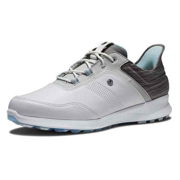 FootJoy Ladies FJ Stratos Shoes White - Grey - Ice Blue 5 FootJoy Ladies FJ Stratos Shoes White - Grey - Ice Blue - Image 5