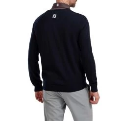 FootJoy Gents Wool Blend V-Neck Pullover Navy -FootJoy P 90130FOOTJOYPULLOVERNAVYGENTS 3 L