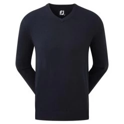 FootJoy Gents Wool Blend V-Neck Pullover Navy