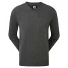 FootJoy Gents Wool Blend V-Neck Pullover Heather Charcoal