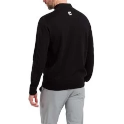 FootJoy Gents Wool Blend ½ Zip Pullover Black -FootJoy P 90137FOOTJOYPULLOVERBLACKGENTS 3 L