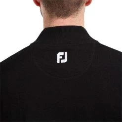 FootJoy Gents Wool Blend ½ Zip Pullover Black -FootJoy P 90137FOOTJOYPULLOVERBLACKGENTS 4 L