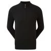 FootJoy Gents Wool Blend ½ Zip Pullover Black