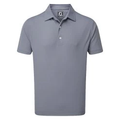 FootJoy Gents Smooth Pique Print Polo Shirt Slate - Coral