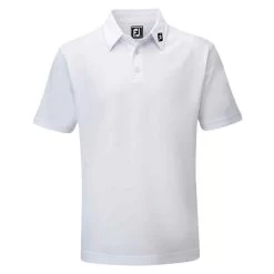 FootJoy Gents Solid Pique Shirt White