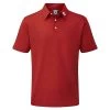 FootJoy Gents Solid Pique Shirt Red