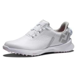 FootJoy Ladies FJ Fuel Spikeless Shoes White - Pink - BOA 10 FootJoy Ladies FJ Fuel Spikeless Shoes White - Pink - BOA -FootJoy P 92370FOOTJOYSHOESWHITREPINKBOALADIES 4 L