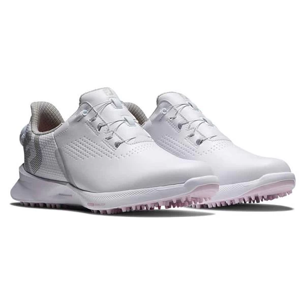 FootJoy Ladies FJ Fuel Spikeless Shoes White - Pink - BOA 6 FootJoy Ladies FJ Fuel Spikeless Shoes White - Pink - BOA - Image 6