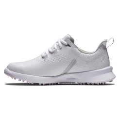 FootJoy Ladies FJ Fuel Spikeless Shoes White - Pink -FootJoy P 92373FOOTJOYSHOESWHITEPINKLADIES 2 L