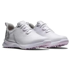 FootJoy Ladies FJ Fuel Spikeless Shoes White - Pink -FootJoy P 92373FOOTJOYSHOESWHITEPINKLADIES 5 L