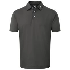 FootJoy Gents Solid Pique Shirt Charcoal