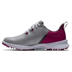 FootJoy Ladies FJ Fuel Spikeless Shoes Grey - Berry 8 FootJoy Ladies FJ Fuel Spikeless Shoes Grey - Berry -FootJoy P 92599FOOTJOYSHOESGREYBERRYLADIES 2 L