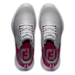 FootJoy Ladies FJ Fuel Spikeless Shoes Grey - Berry 9 FootJoy Ladies FJ Fuel Spikeless Shoes Grey - Berry -FootJoy P 92599FOOTJOYSHOESGREYBERRYLADIES 3 L