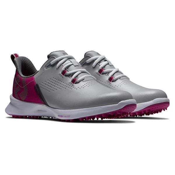 FootJoy Ladies FJ Fuel Spikeless Shoes Grey - Berry 6 FootJoy Ladies FJ Fuel Spikeless Shoes Grey - Berry - Image 6