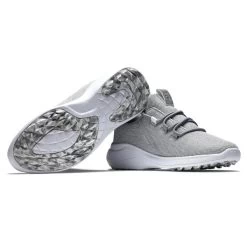 FootJoy Ladies Flex Coastal Shoes White - Grey -FootJoy P 95762FOOTJOYSHOESWHITEGREYLADIES 4 L