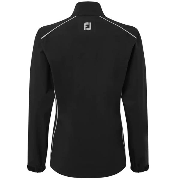 FootJoy Ladies HLV2 Rain Jacket Black - Silver 2 FootJoy Ladies HLV2 Rain Jacket Black - Silver - Image 2