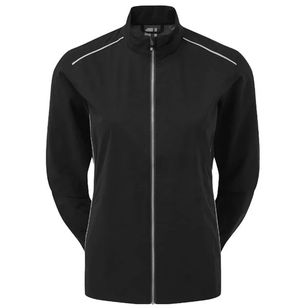 FootJoy Ladies HLV2 Rain Jacket Black - Silver 1 FootJoy Ladies HLV2 Rain Jacket Black - Silver