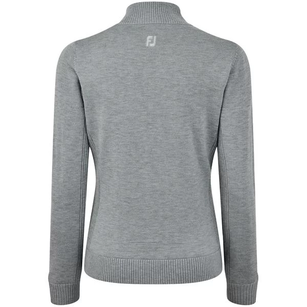 FootJoy Ladies Lined Wool Blend Pullover Grey 2 FootJoy Ladies Lined Wool Blend Pullover Grey - Image 2