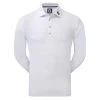 FootJoy Gents Long Sleeve Thermocool Self Collar Top White