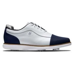 FootJoy Ladies FJ Traditions Shoes White - Navy