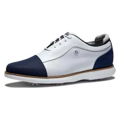 FootJoy Ladies FJ Traditions Shoes White - Navy -FootJoy P 97915FOOTJOYSHOESWHITENAVYLADIES 16 L