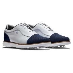 FootJoy Ladies FJ Traditions Shoes White - Navy -FootJoy P 97915FOOTJOYSHOESWHITENAVYLADIES 17 L