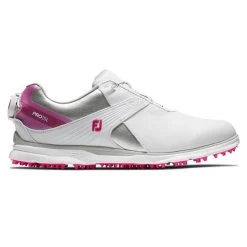 FootJoy Ladies Pro SL Boa Shoe White - Silver - Rose