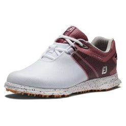 FootJoy Ladies Pro SL Sport Shoes White Black Burgundy -FootJoy P 98163FOOTJOYSHOESWHITEBLACKBURGUNDYLADIES 4 L