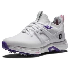 FootJoy Ladies FJ Hyperflex Shoes White - White Grey -FootJoy P 98167FOOTJOYSHOESWHITEGREYLADIES 4 L