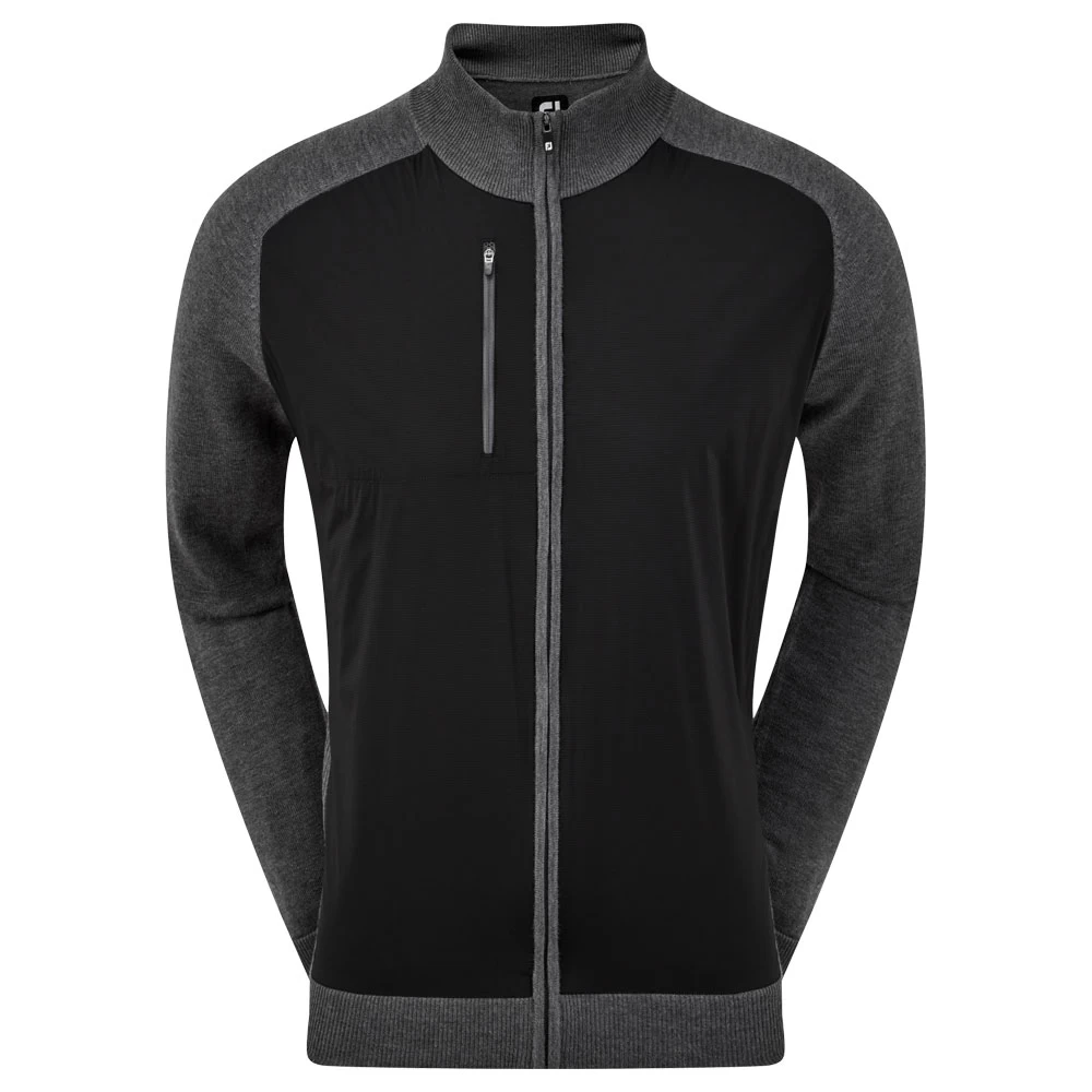 FootJoy Wool Blend Tech Full Zip Golf Sweater 1 FootJoy Wool Blend Tech Full Zip Golf Sweater