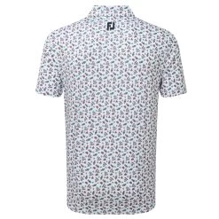 Footjoy Mens EU Mini Floral Lisle Print Polo Shirt -FootJoy fd3utx5vsx1